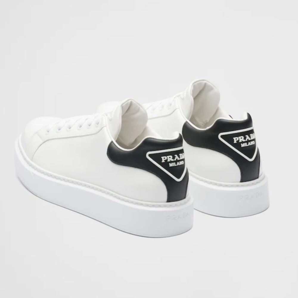PRADA Macro Leather Sneakers Size 37.5
